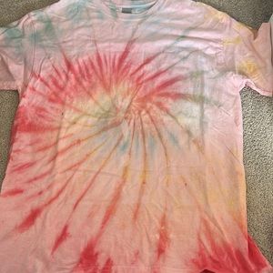 Rainbow tie dye t shirt